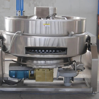 Machine de cuisson à gaz chauffante bouilloire à double paroi inclinable avec mélangeur et cuisinière pour la confiture
