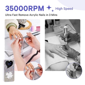 Bqan thiết kế không chổi than móng tay đánh bóng móng tay điện khoan máy thiết lập Kim Cương Móng Tay khoan máy 35000rpm chuyên nghiệp - Product Image 4