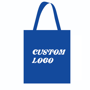 Bolsas de algodón de compras reutilizables con logotipo impreso personalizado, bolsas de lona lisas en blanco personalizadas promocionales, regalos con cierre de cremallera - Product Image 6