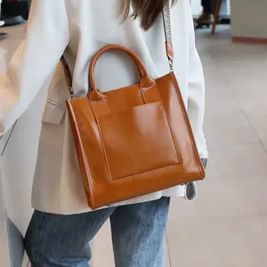 Sacs à main AndoBag pour femmes, sac fourre-tout en cuir de vache véritable, sac à bandoulière de grande capacité, sac à main tendance, 2330 - Product Image 2