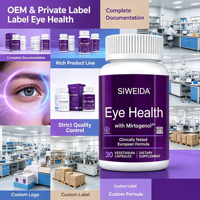 OEM Private Label Complément Oculaire Lutéine Zéaxanthine Extrait de Myrtille Gélules Soutien Vision Lumière Bleue Végétalien