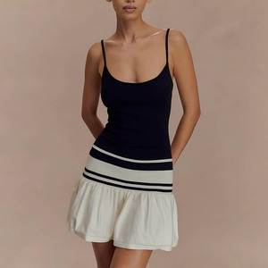 Vestido Casual sin Tirantes, Espalda Descubierta, Cintura Ajustada, Falda Corta, Transpirable, Ropa Informal - Product Image 1