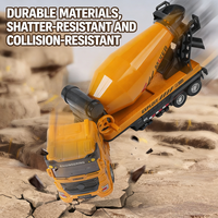 KSF Meilleures ventes Mini ensembles de 5 jouets de camions de construction en plastique, véhicules d'ingénierie moulés sous pression, jouets de camions à rétrofriction