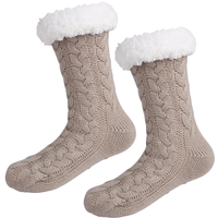 Chaussettes d'hiver Yili Christmas Crew, épaisses, luxueuses, respirantes, confortables, chaudes, antidérapantes, unisexes, pour femmes.