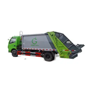 CLW 제조자 6m3 7cbm 후방 장전기 압축 쓰레기 트럭