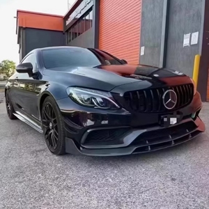 Pour <span class=keywords><strong>Mercedes</strong></span> <span class=keywords><strong>Benz</strong></span> AMG C63 W205 lèvre moyenne fibre de carbone de haute qualité flambant neuf Kits de carrosserie de mise à niveau rénovation pièce automobile lèvre moyenne - Product Image 6