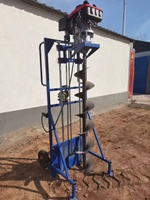 Tarière de forage profond haute efficacité 1,1-1,5 m, 186 mm, à moteur diesel refroidi par air, pour clôtures agricoles, Fabricant chinois