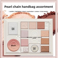 Coffret Cadeau Saint-Valentin ColorRose : Palette Tout-en-un Fards à Paupières et Illuminateur, Rouge à Lèvres Liquide Waterproof, Eyeliner Longue Tenue