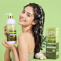 Champú de Ajo OEM ODM de Marca Privada para Limpieza Profunda, Anticaspa, Hidratante, para el Crecimiento del Cabello y Anticaída