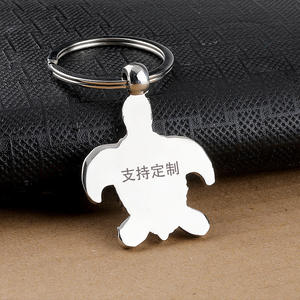 Promotion Porte-clés mousqueton en métal 3D étanche, personnalisé avec logo, motif tortue de mer vintage de style dessin animé, souvenirs amusants - Product Image 5