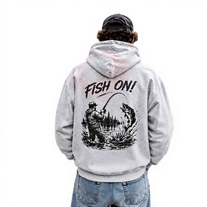 Sudadera con Capucha para Hombre, Talla Grande, UPF 50, Poliéster/Algodón, Transpirable, Ligera, Absorbe la Humedad, para Pesca, Kayak, Navegación y Viajes - Product Image 2