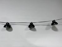 Pour UL E12 G40 120V LED guirlande lumineuse à incandescence 11FT 10LT 12*12*12 "manteau de lampe de fil de fer extérieur avec fil Palace 20AWG XTW