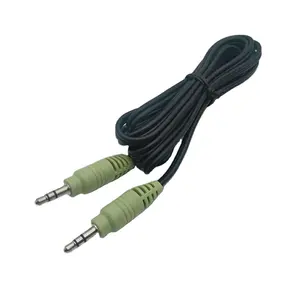 Custom High Quality Universal 3.5mm Plug Jack Male to Female Socket Adapter Aux Audio Cable For Computer speaker cable