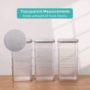 Kitchen Food Storage Container Clear Plastic Canister Set <b>Noodle</b> <b>Box</b> Multi Grain Storage Tank Transparent Sealed Cans Jar - Product Image 3