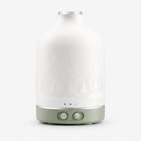 Diffuseur d'arômes de bureau Faner en céramique, motif forêt, télécommande, minuterie 2-8h, aide au sommeil, éclairage d'ambiance, maison, salon
