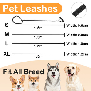 भारी शुल्क नायलॉन मल्टीफंक्शन स्लिप के साथ आरामदायक कुत्ते के कॉलर और लीश - Product Image 4