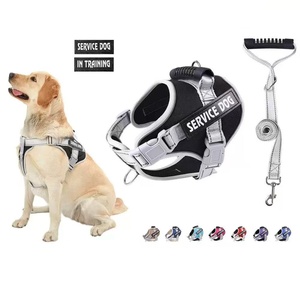 Laisse et harnais <span class=keywords><strong>de</strong></span> poitrine pour chien, réfléchissant la nuit, respirant, anti-évasion, anti-traction, en polyester, pour le jardinage - Product Image 4