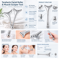 Gua Sha beauté du visage grattage baguette de Massage bâton magnétique Double tête applicateur de crème pour les yeux rouleau soins de la peau outils cadeaux