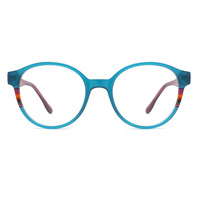 Montures de lunettes de vue unisexes ovales simples et durables de haute qualité, de style européen et américain, de Wenzhou Beiyuan, avec miroir plat transparent et tendance