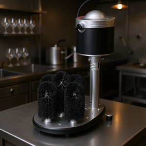 Lavavasos eléctrico de 5 cepillos con capacidad para 600 vasos por hora para limpiar copas de vino - Product Image 2