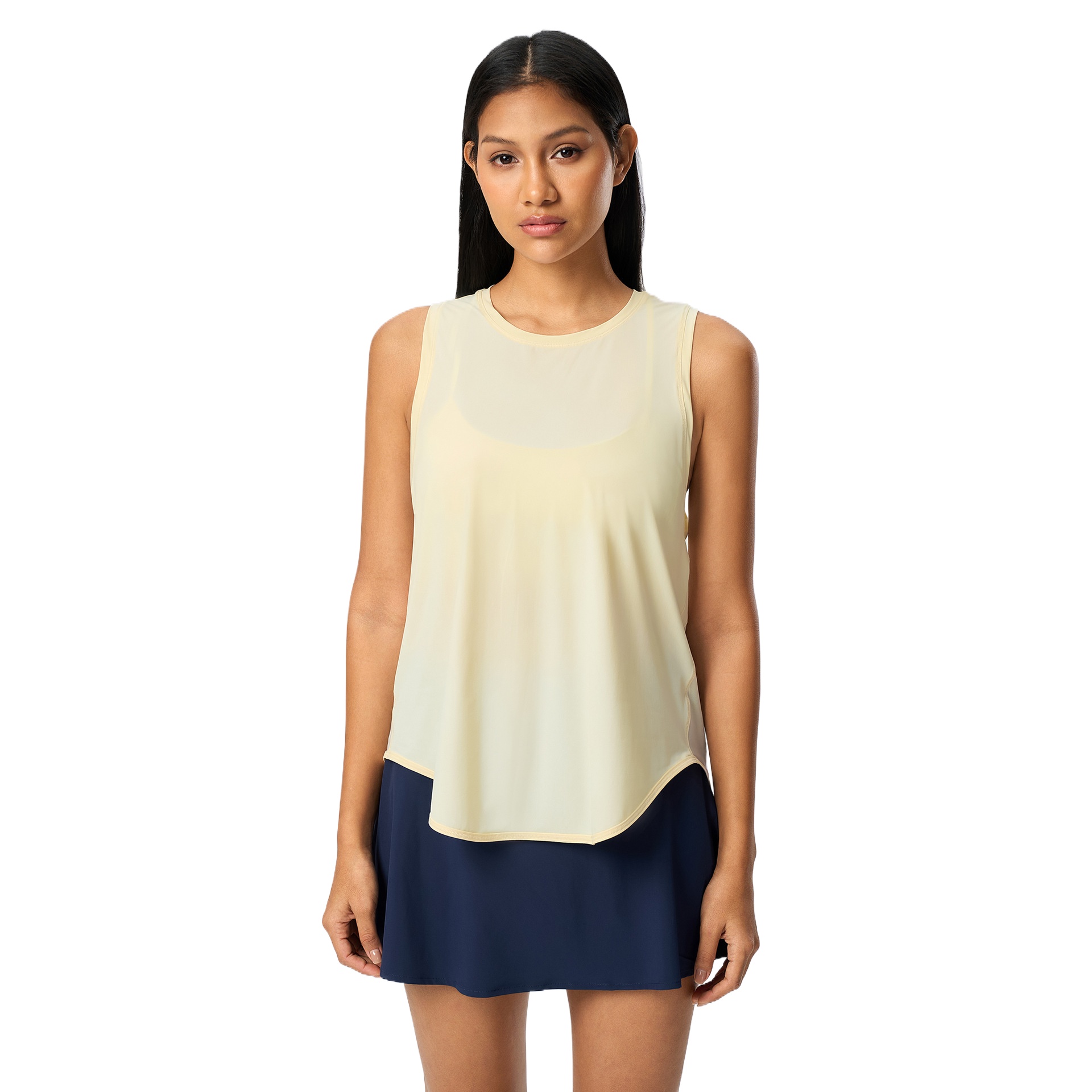 Women's Quick-Dry Fitness Vest Breathable Knitted Sleeveless Blouse for Yoga & Running Short Length Loose Exercise Fit