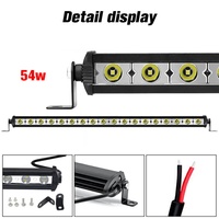 Barra de Luces Todoterreno Personalizada de China, Barras de Luces LED de 54w, Luz de Trabajo para Camioneta