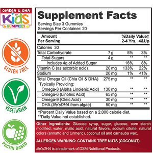 100% אורגניים טהורים ילדים אורגניים multivitamin dha אומגה 3 עם אומגה <span class=keywords><strong>6</strong></span> <span class=keywords><strong>9</strong></span> התומך במוח המוח ומערכת החיסון - Product Image 4