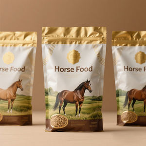 Usine d'Emballage Alimentaire à Impression Personnalisée Vente en Gros Recyclable <span class=keywords><strong>de</strong></span> Qualité Alimentaire Porc Vache Mouton Canard Sacs Oiseau Perroquet Cheval Sac d'Alimentation - Product Image 3