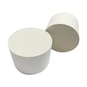 High quality cordierite honeycomb ceramic suppliers cylindrical cordierite ceramic honeycomb for heat exchanger