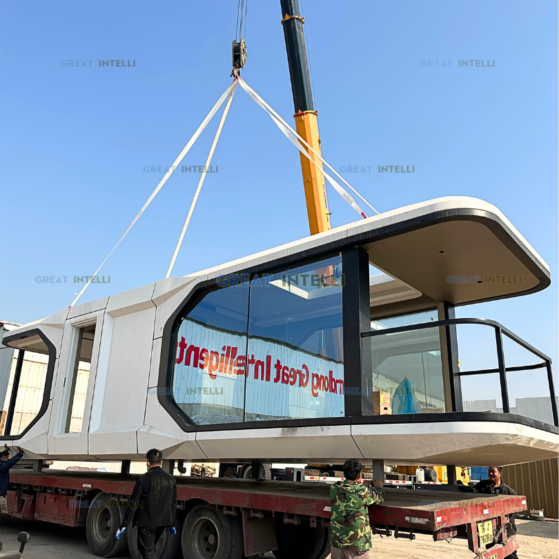 Modular Building Construction Dome Luxury Modular Dome Prefabricated Capsule Prefab House