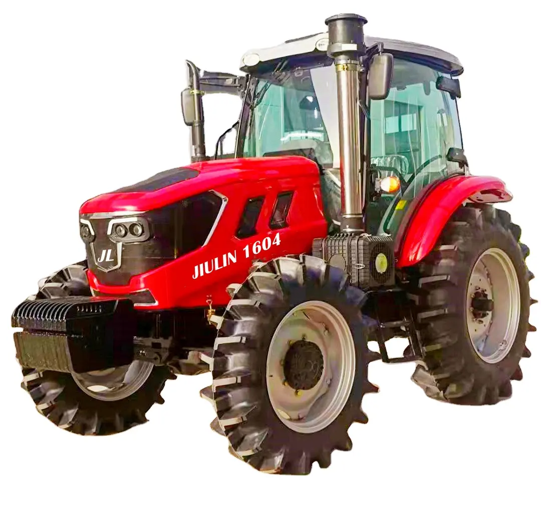 गर्म बिक्री 160hp 4x4wd कृषि ट्रैक्टर के साथ सुसज्जित लक्जरी टैक्सी slasher द्वारा प्रस्तावक और कर सकते हैं विकल्प धान टायर JIULIN