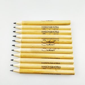 Crayon en bois original de qualité supérieure pour hôtel, publicité, logo personnalisé, crayon de petite taille - Product Image 6