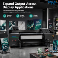 Nouvel équipement d'impression hybride à encre UV entièrement automatique pour l'industrie de la signalétique, des affichages et de la décoration