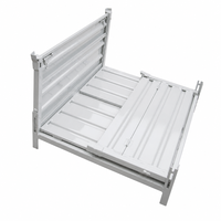 Cage de stockage pliable en treillis métallique pour la manutention de matériaux en entrepôt industriel, le recyclage des déchets, fourniture d'usine OEM