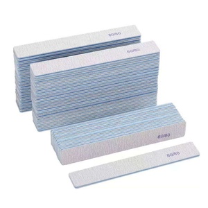 80/80 Grit Jumbo Zebra tırnak törpüsü çift taraflı 80 Grit sağlam kaba zımpara panoları gri kare tırnak tırnak törpüsü - Product Image 2