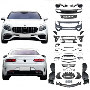 Kit carrosserie comprenant un échappement à lèvre, un pare-chocs avant pour <span class=keywords><strong>Mercedes</strong></span> Benz <span class=keywords><strong>S</strong></span> <span class=keywords><strong>63</strong></span> W217 C217 2015-2021, transformation en S63 <span class=keywords><strong>AMG</strong></span> Coupé - Product Image 1