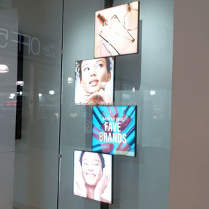 Caja <span class=keywords><strong>de</strong></span> luz LED colgante interior <span class=keywords><strong>de</strong></span> un solo <span class=keywords><strong>lado</strong></span> perfil <span class=keywords><strong>de</strong></span> aluminio cuadrado con exhibición <span class=keywords><strong>de</strong></span> póster <span class=keywords><strong>de</strong></span> cosa <span class=keywords><strong>de</strong></span> Seg acrílico para señalización publicitaria - Product Image 3