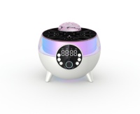 Réveil Chargement sans fil USB Bluetooth Chargeur sans fil Dreamy Color Lights Starry Sky Plafonniers Home Party