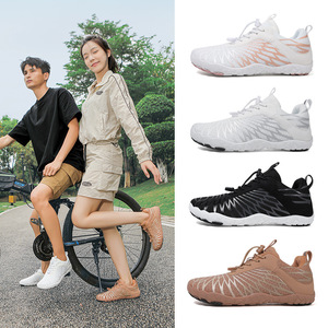 Chaussures de randonnée unisexes en mesh, bout rond, respirantes, légères, pour trekking en plein air, toutes saisons, semelle extérieure en caoutchouc, semelle intermédiaire en EVA - Product Image 1