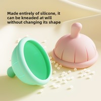 Masseur de tétine en silicone pour bébé, design doux pour masser la tête, anti-régurgitation, soulagement des gaz du nouveau-né, outil de tapotement dorsal