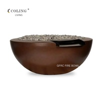 Nouvelle Fontaine d'eau en fibre de verre résistante aux intempéries, couleur personnalisée, avec gaz propane pour piscine et bassin