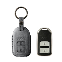 Housse de clé de voiture en Alcantara Xingcong pour Civic CR-V Accord Fit Pilot, étui pour clé intelligente
