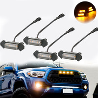 Feux antibrouillard LED ambre de haute qualité, étanches, 12V 5W, lampes d'avertissement pour voiture, feux de jour, feux de calandre, feux avant tout-terrain