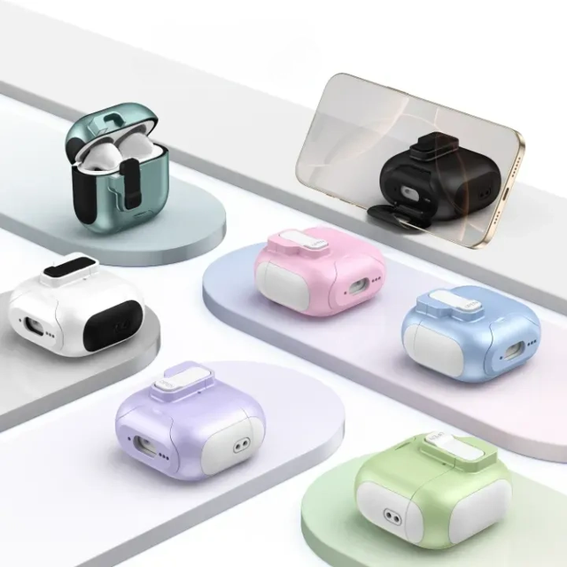 For Airpods 4 3 Earphone Case Safety Magnetic Design with Bottom Stand Hook Headphone Cases for Airpods Pro 2 3
