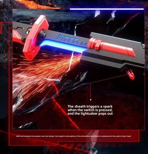 Sabre laser LED lumineux OEM, jouet en plastique pour l'extérieur, idéal pour les activités parent-enfant, modèle étoile scintillante, vente chaude - Product Image 6