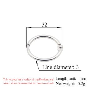 Cintas para ropa, Hebillas colgantes, Clips para calendario de escritorio, Clips de papelería de hierro, Anillas para <span class=keywords><strong>libros</strong></span>, Clips para actividades, Clips metálicos plegables, Llavero - Product Image 5