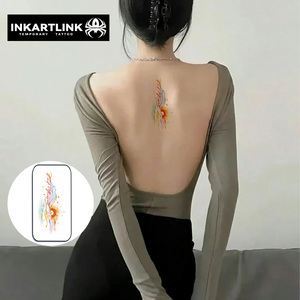 Tatuajes Temporales Ecológicos con Diseño de Amanecer y Atardecer, Aspecto Realista y Duradero, con Logotipo Personalizado, para la Espalda y los Brazos - Product Image 1