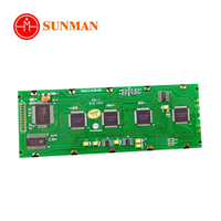 Modul LCD STN Dot Matrix 240X64 Pengontrol T6963C Lampu Latar LED 5V Suhu Lebar SMG24064B
