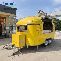 Camion de restauration de pizzas et de snacks entièrement équipé ONLYWE, remorque alimentaire avec équipements de cuisine complets, remorque alimentaire certifiée DOT