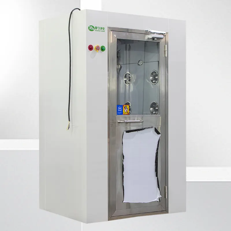 YANIGN CE Certificated Cleanroom Stainless Steel Air Shower With Air Interlocked System